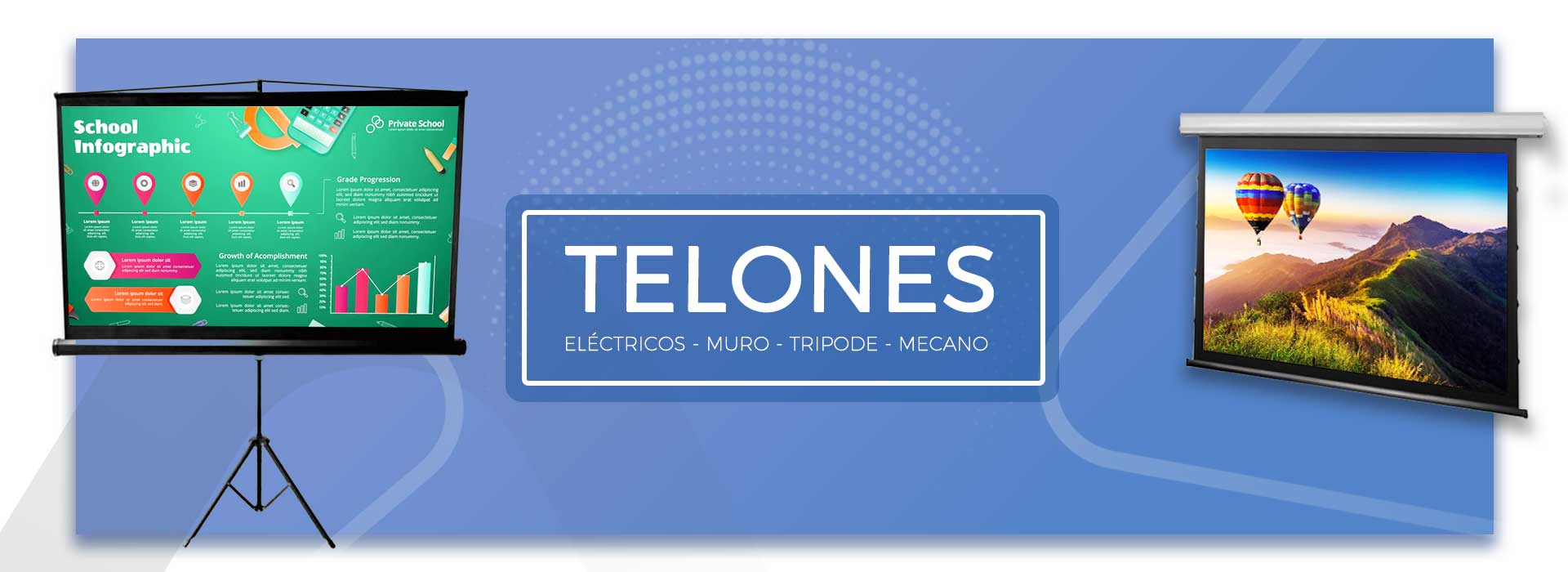 telones para proyección